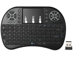 Backlit 2.4GHz Wireless Keyboard w/ Touchpad $6