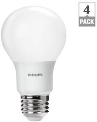 Philips 60W-Equivalent LED Light Bulb 4-Pack for $8 + pickup at Home Depot