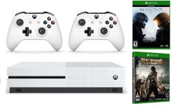 Xbox One S 1TB w/ 2 Games, 2 Controllers for $290 + free shipping