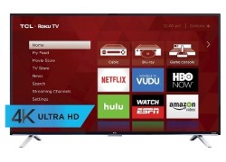 TLC 55" 4K WiFi LED LCD UHD Roku Smart TV for $387 + pickup at Target