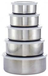 10-Piece Stainless Steel Bowl Set for $9 + free shipping